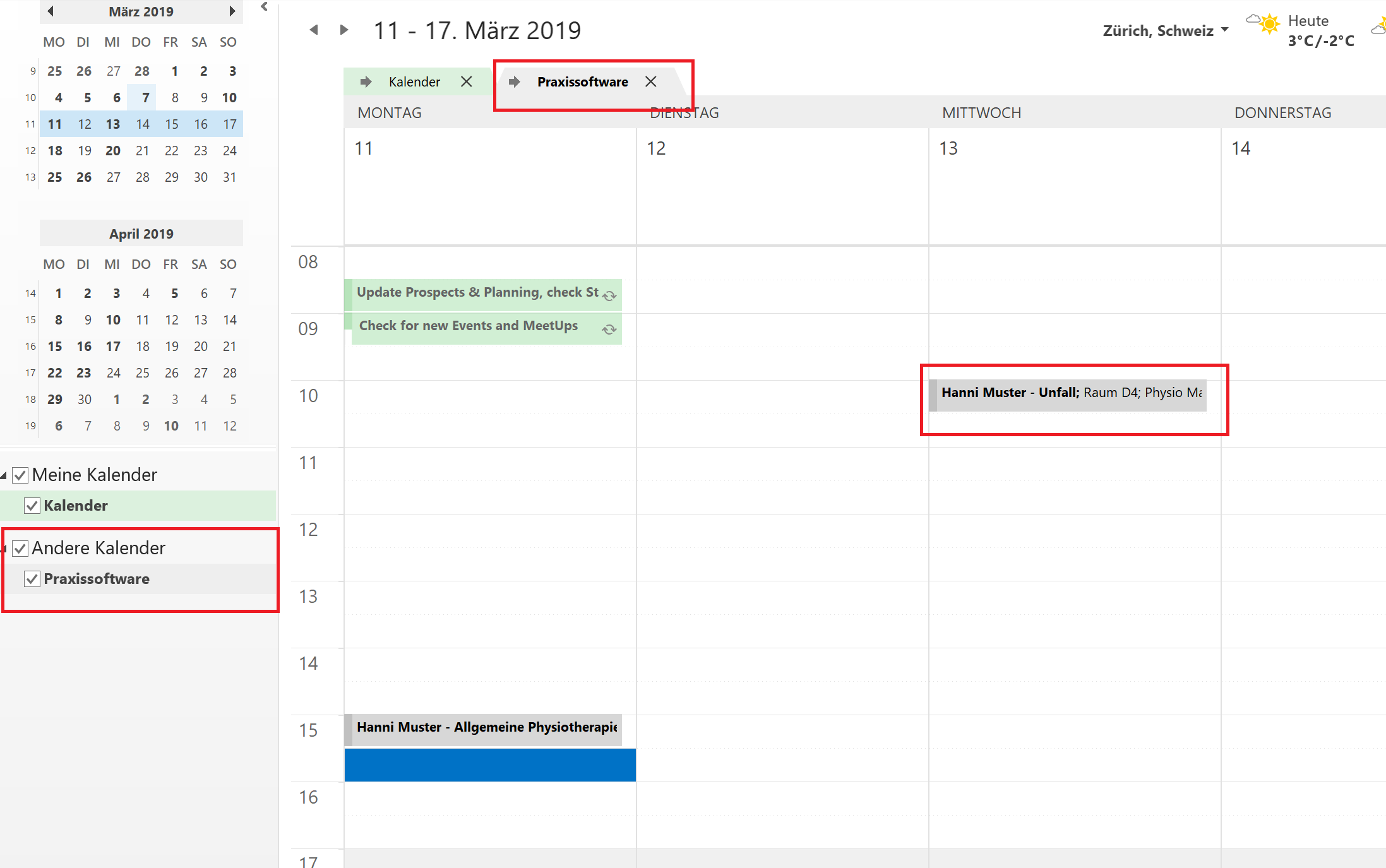 eErgo Kalender mit Outlook synchronisieren